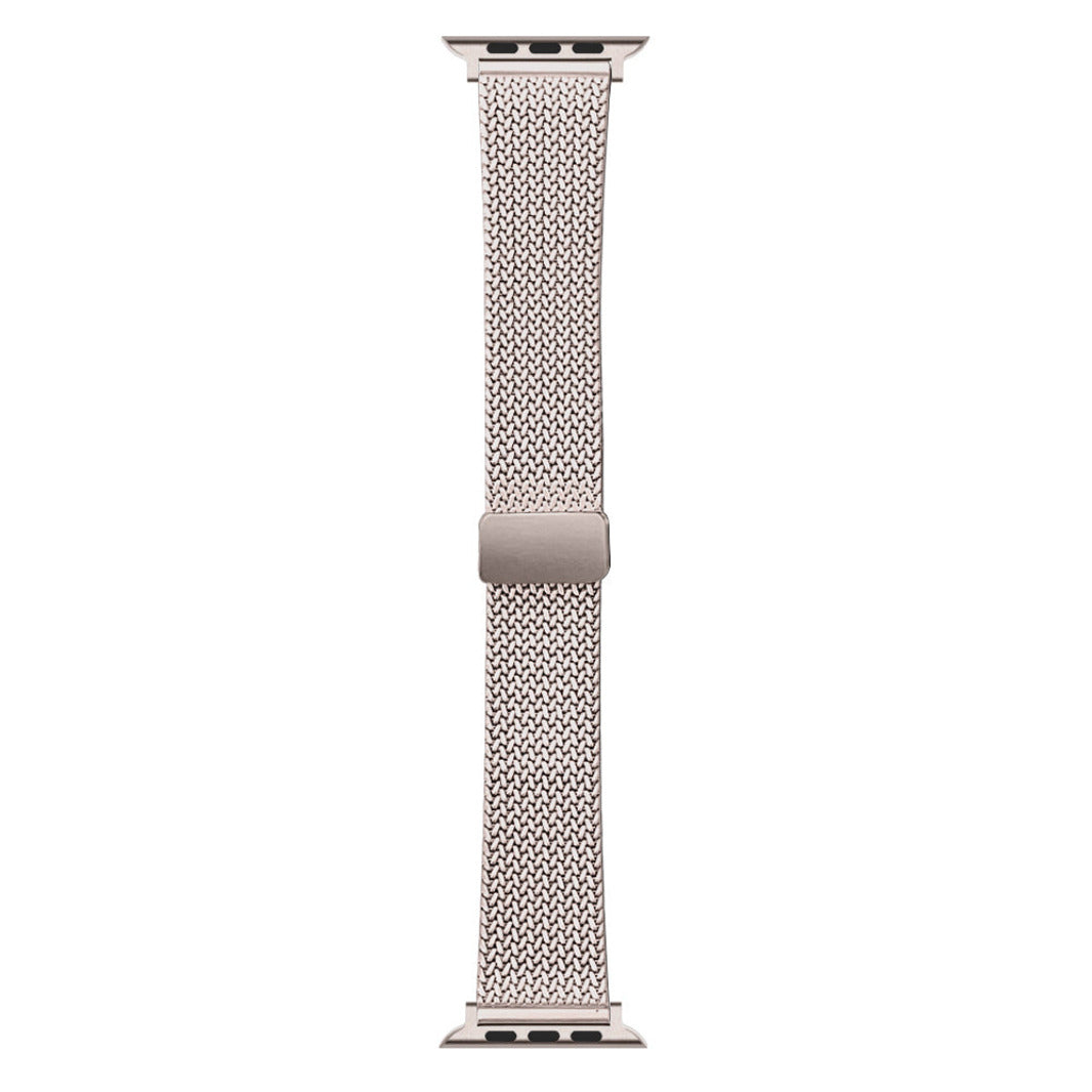 Stainless Steel Magnetic D-Buckle Band for Apple Watch 42 | 44 | 45 | Ultra 49 | 46mm S10 42 | 44 | 45 | Ultra 49 | 46mm S10 starlight Straps & Bands