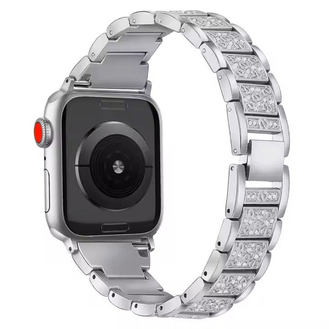 Luxury Bling Rhinestone Dressy Jewelry Metal Band for Apple Watch 42 | 44 | 45 | Ultra 49 | 46mm S10 Straps & Bands
