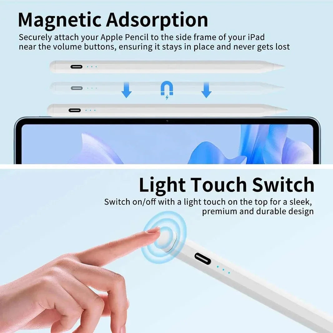 Active Stylus Pen with Replaceable Tip for iPad Pencil JT18