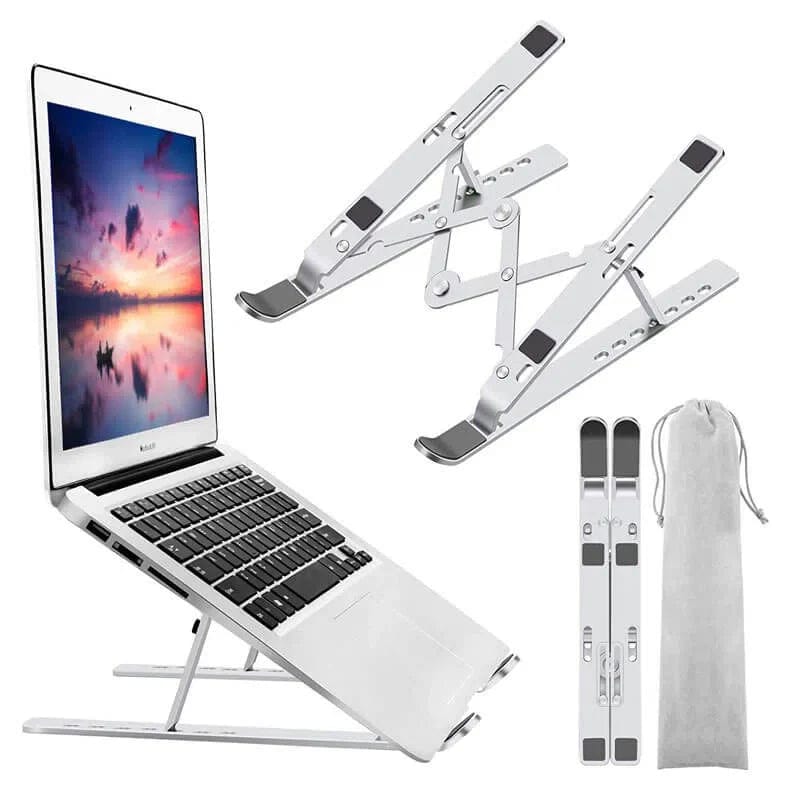 Adjustable Stand Holder with Built-in Foldable Legs Classic Cooling pads for Laptop & Tablet