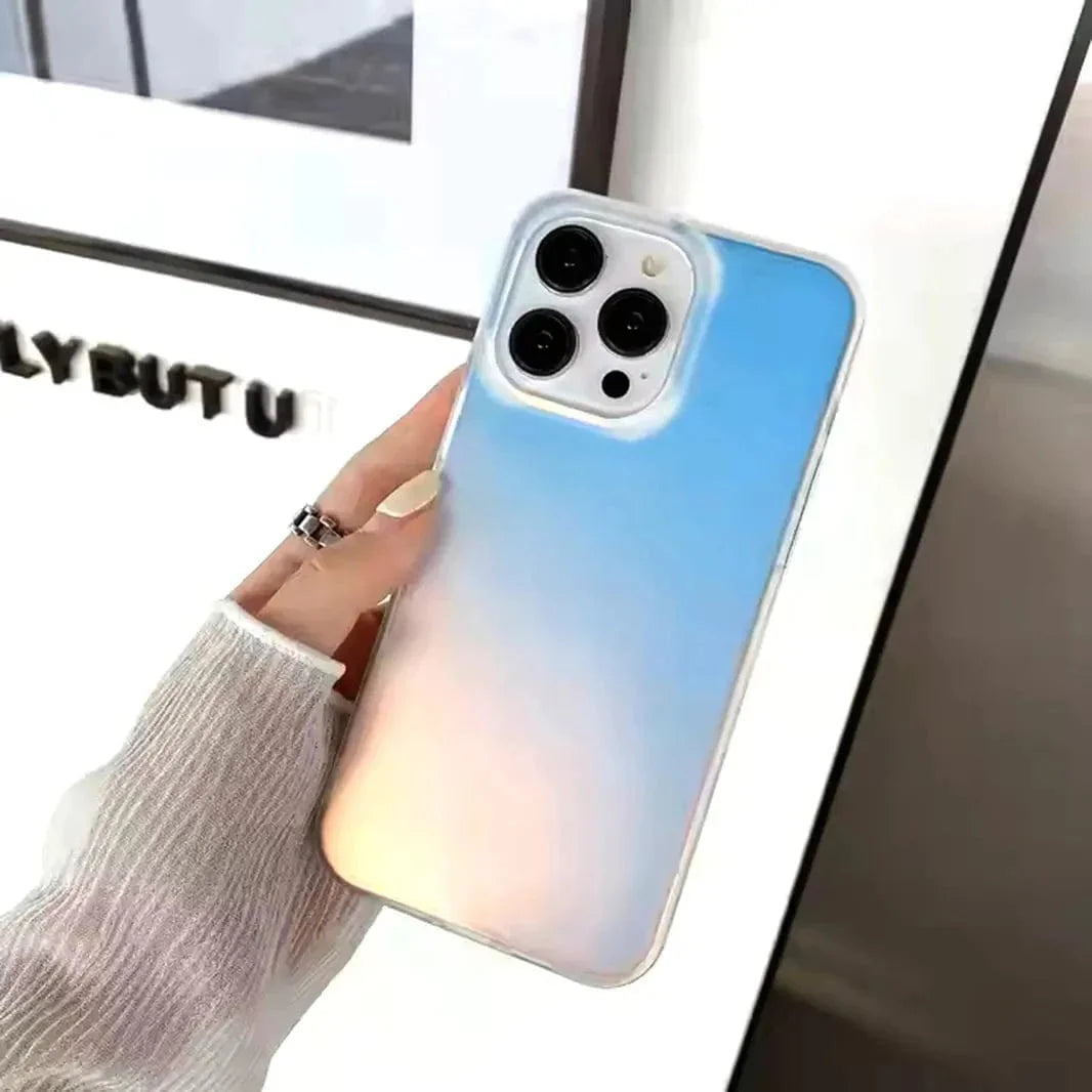 Aesthetic Laser Printing Luxury Hard Case for iPhone 15 Pro