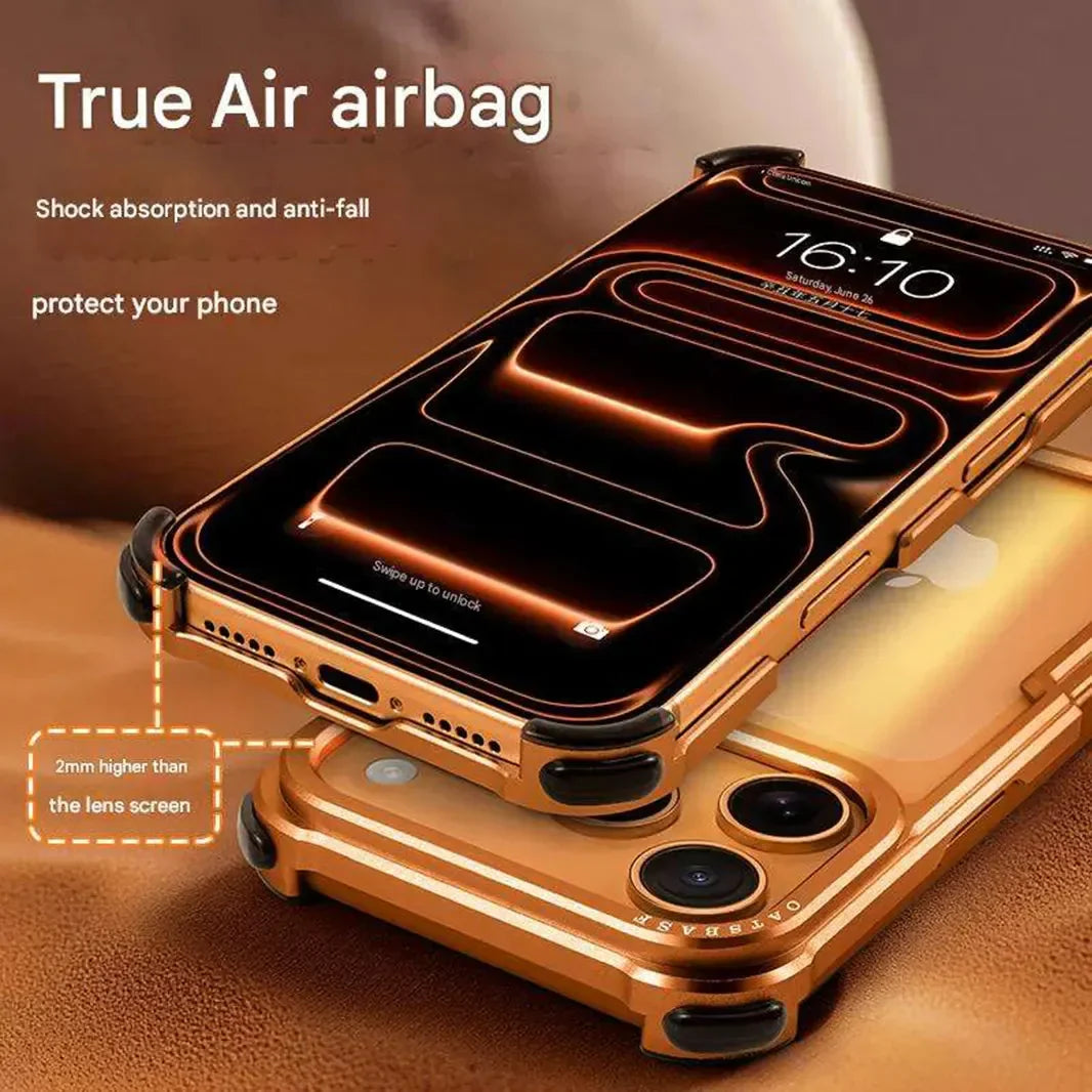 Aluminum Alloy Frameless Hollow Frame Case for iPhone 17 Pro Max