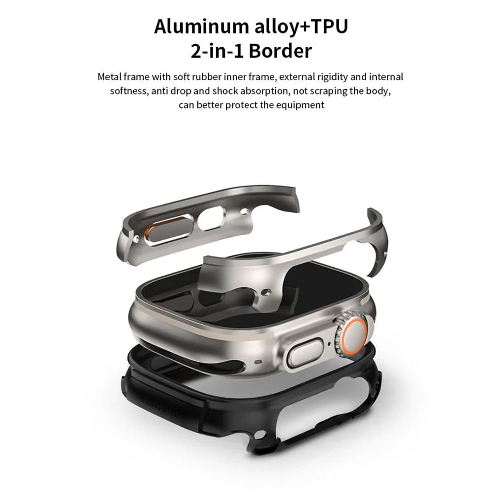 Aluminum Alloy Metal Armor frame Cover for Apple Watch Ultra 49mm