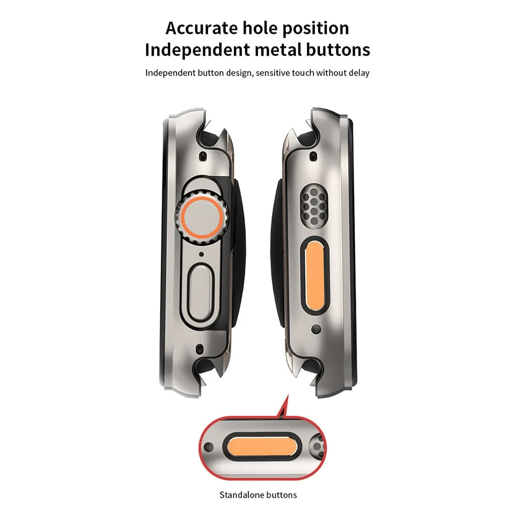 Aluminum Alloy Metal Armor frame Cover for Apple Watch Ultra 49mm