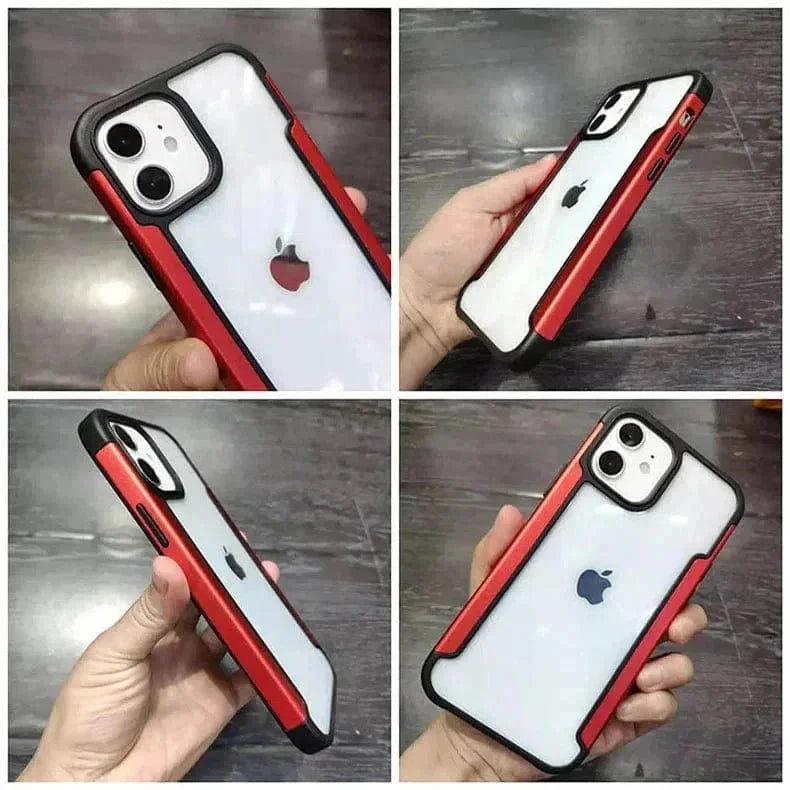 Aluminum Alloy Metal Edge Transparent Case for iPhone 14 Pro Max