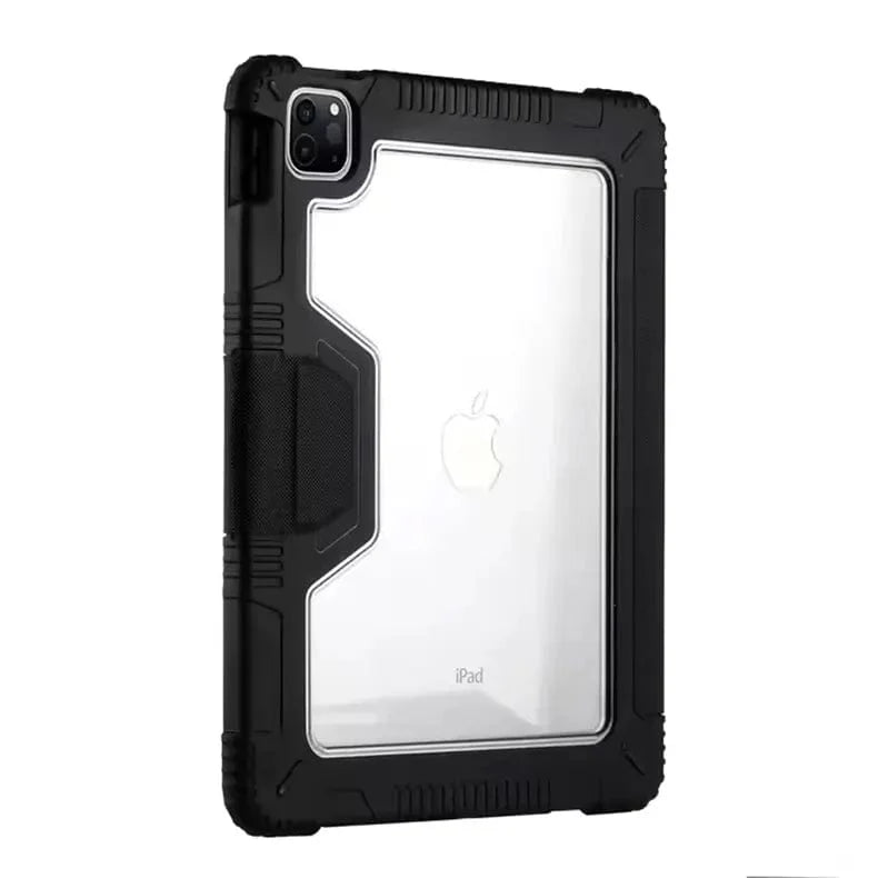 Anti-Slip Rugged TPU Hard PC Flip Leather Case For iPad