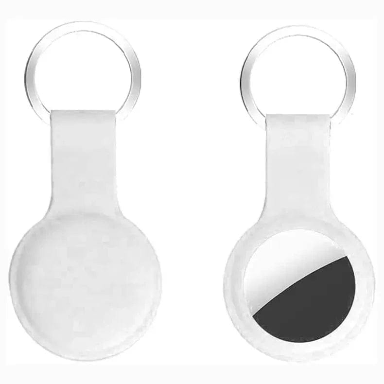 Apple Soft Silicone AirTag Keychain Keychains White