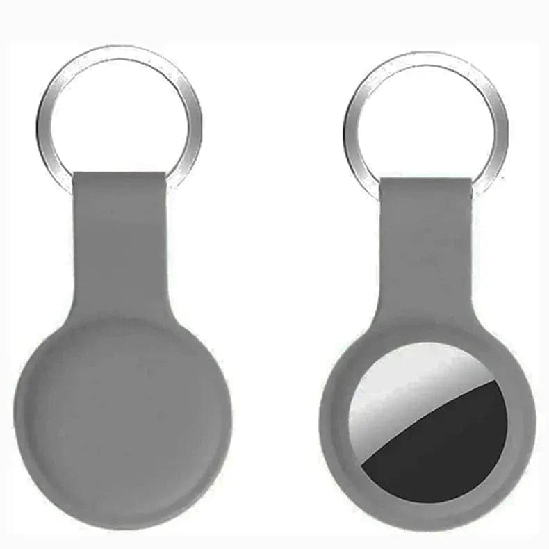 Apple Soft Silicone AirTag Keychain Keychains Grey