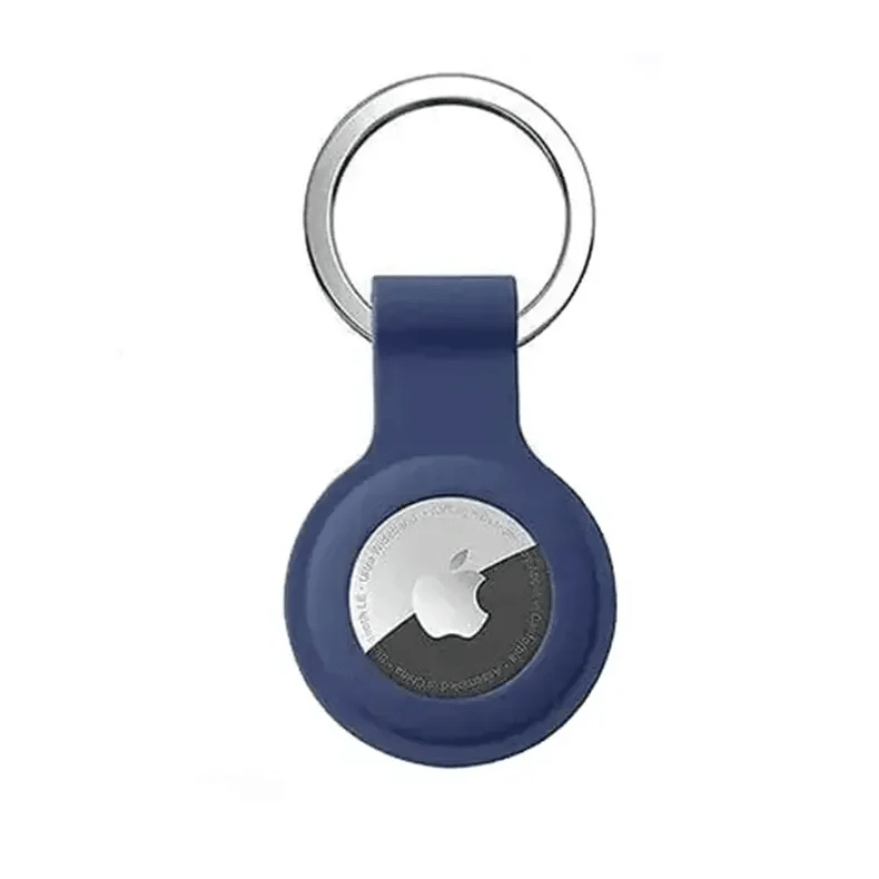 Apple Soft Silicone AirTag Keychain Keychains Midnight Blue