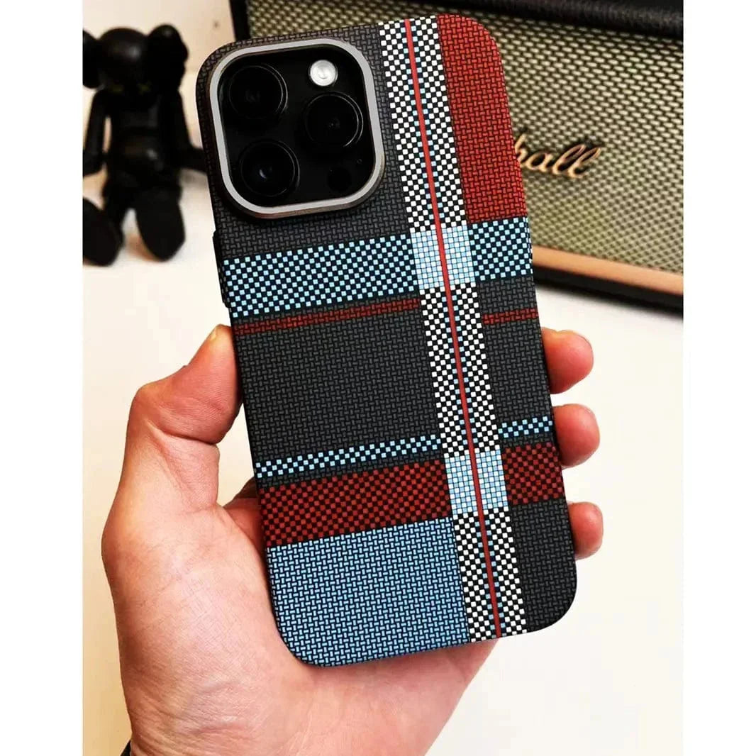 Aramid Fiber Magnetic Magsafe Slim Case for iPhone 16 Plus