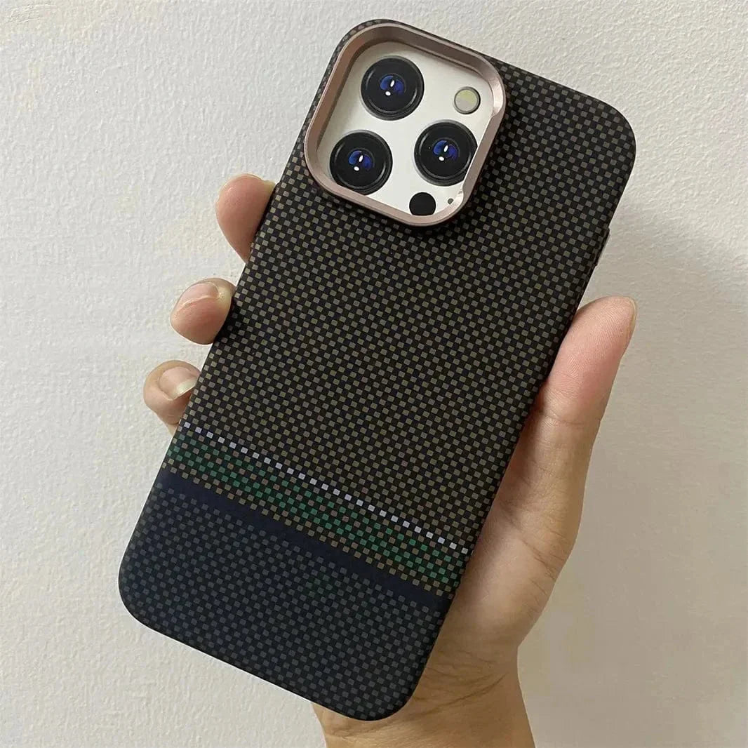 Aramid Fiber Magnetic Magsafe Slim Case for iPhone 13