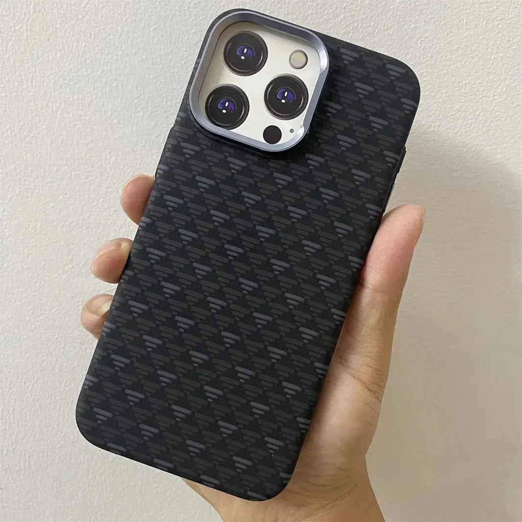 Aramid Fiber Magnetic Magsafe Slim Case for iPhone 16 Pro Max