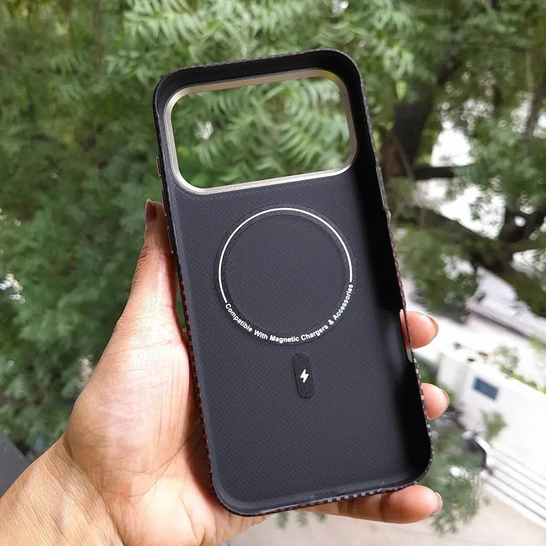 Aramid Fiber Magnetic Magsafe Slim Case for iPhone 17 Pro Max