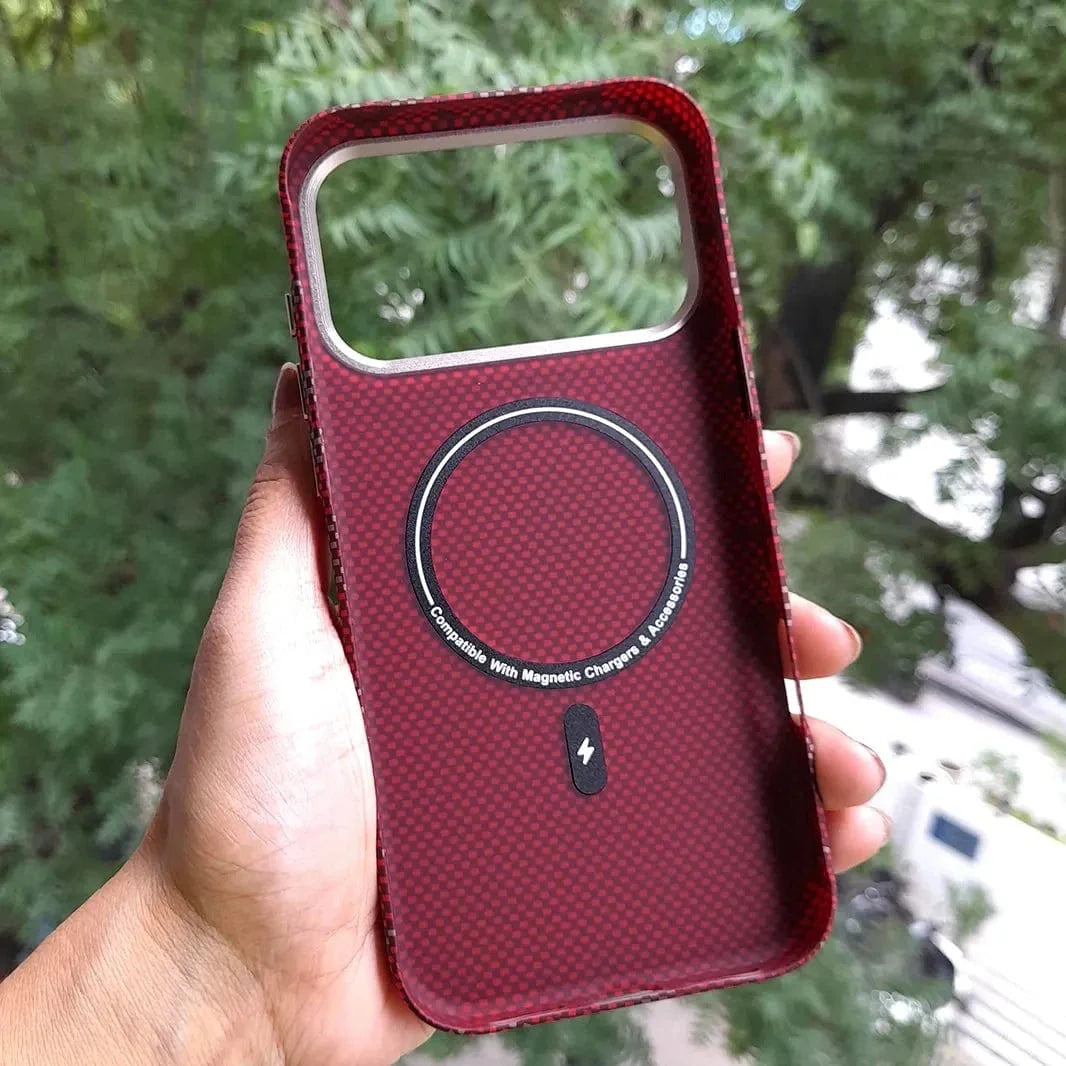 Aramid Fiber Magnetic Magsafe Slim Case for iPhone 17 Pro