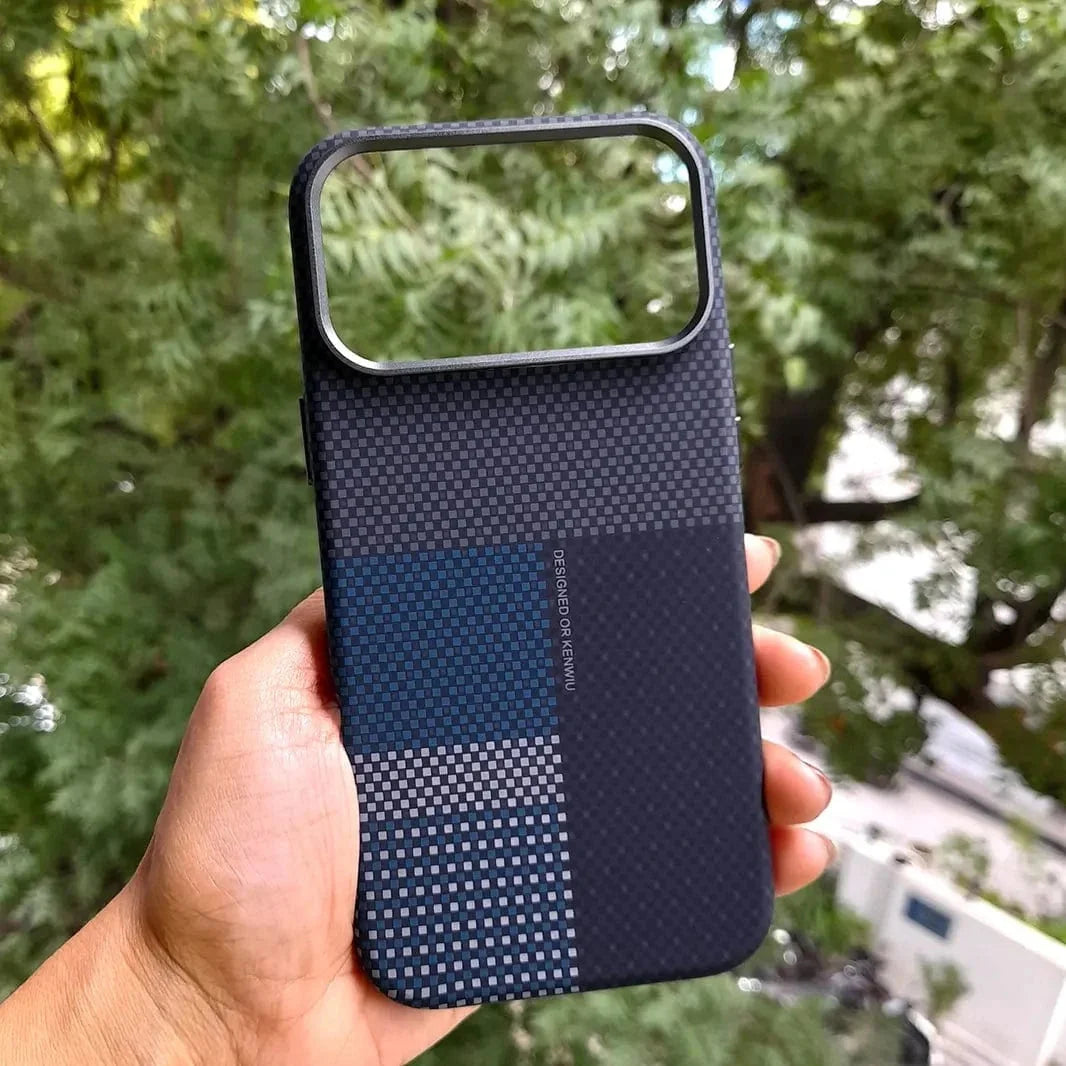 Aramid Fiber Magnetic Magsafe Slim Case for iPhone 17