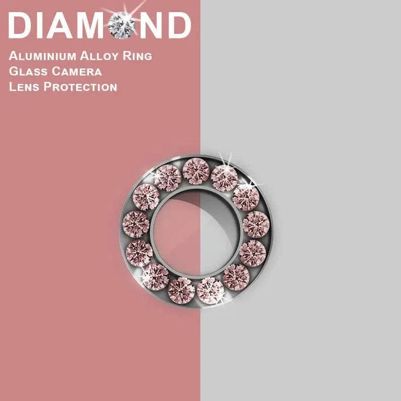 Bling Sparkling Diamond Camera lens protector glass ring for iPhone ( Pack of 2 ) Phone Camera Accessories iPhone 6 | 6s / Space Grey Rose Gold