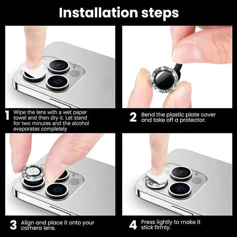 Bling Sparkling Diamond Camera Lens Ring for iPhone 11 Pro