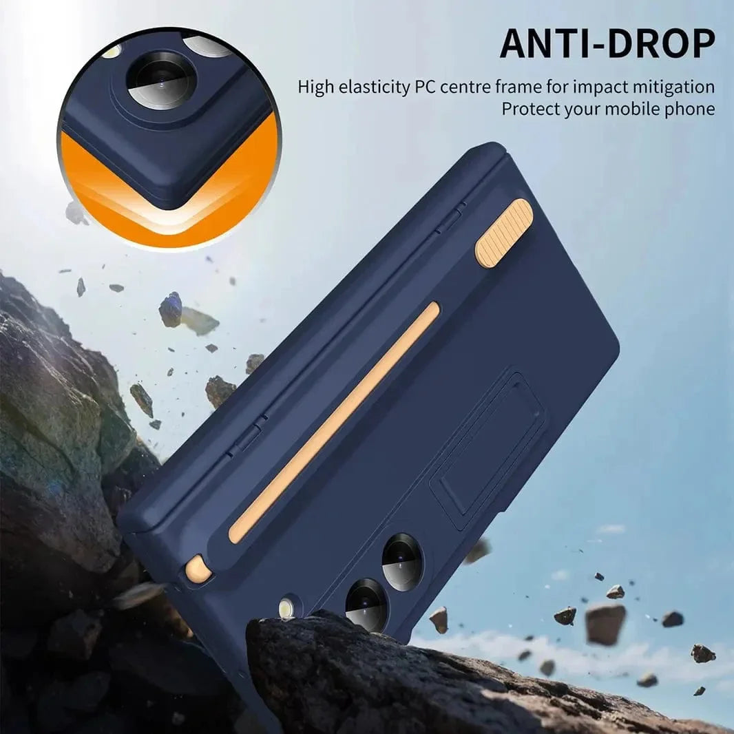 Bracket Kickstand Hinge Protection Case with Pen for Samsung Z Fold7