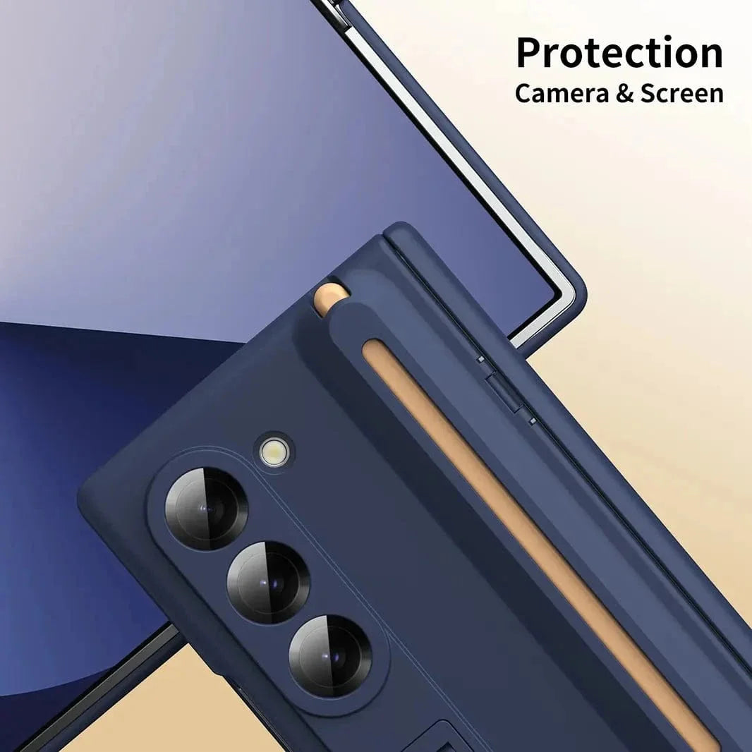 Bracket Kickstand Hinge Protection Case with Pen for Samsung Z Fold7