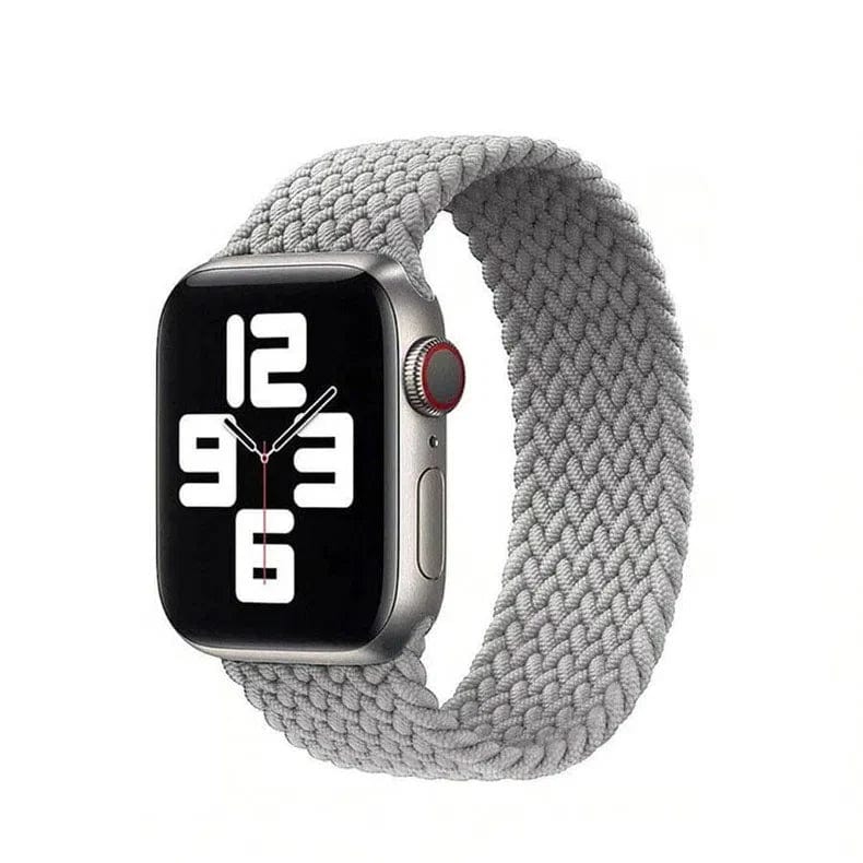 Braided Solo Elastic Sport Loop Band for Apple Watch Watch Bands 38mm | 40mm | 41mm - Small / Grey