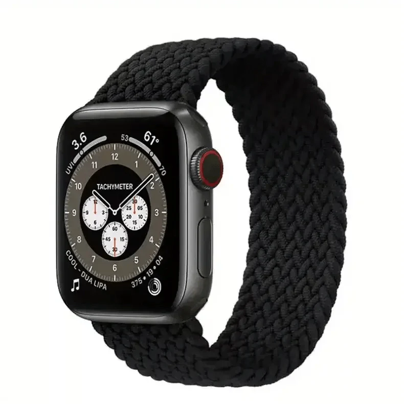 Braided Solo Elastic Sport Loop Watch Band for Apple Watch