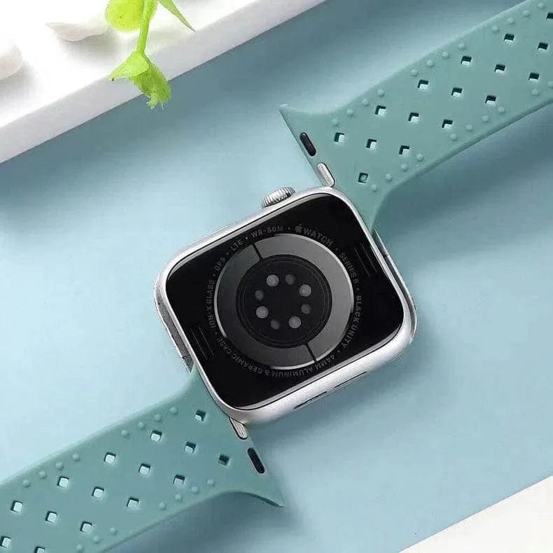 Braided Weave Breathable Soft Silicone Band for Apple Watch Watch Bands