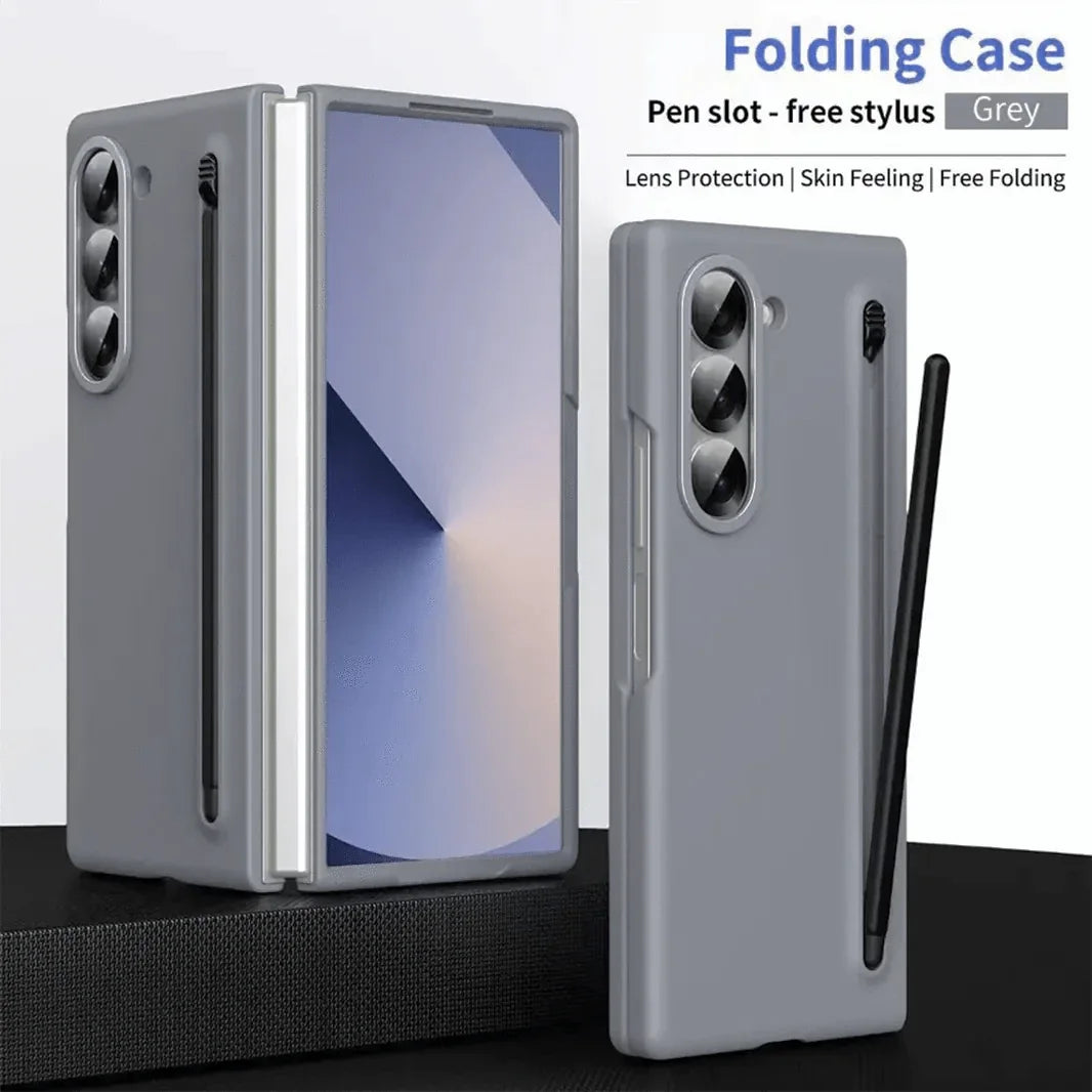 Built in Compact S Pen Holder and Storage Slot Case for Samsung Z Fold6
