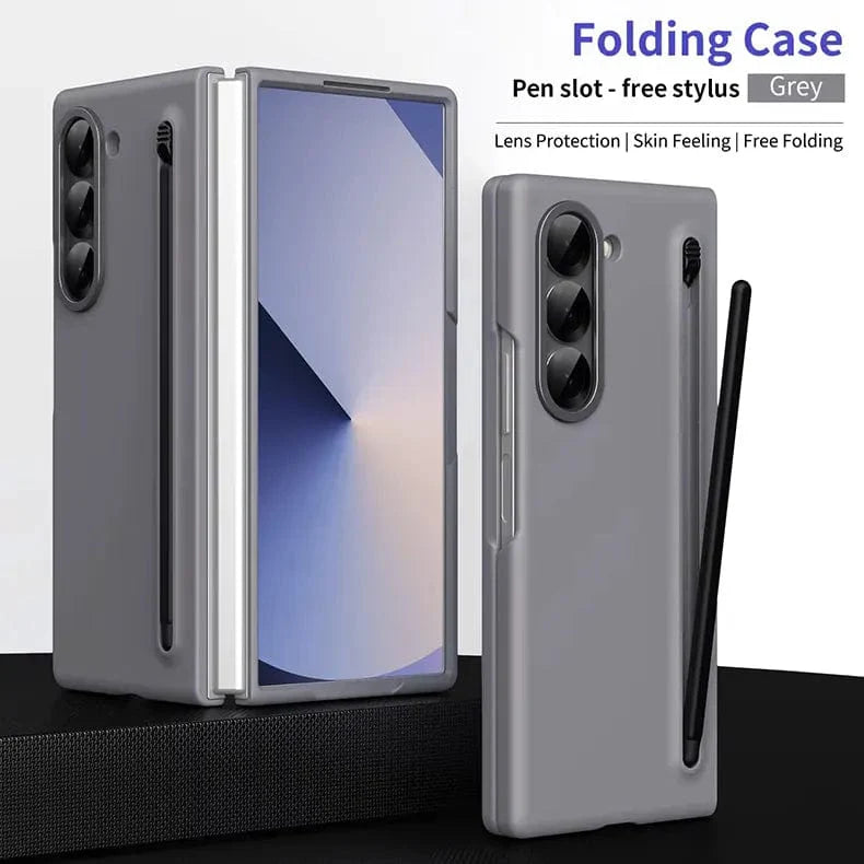 Built in Compact S Pen Holder and Storage Slot Phone Back Case for Samsung Galaxy Z Fold