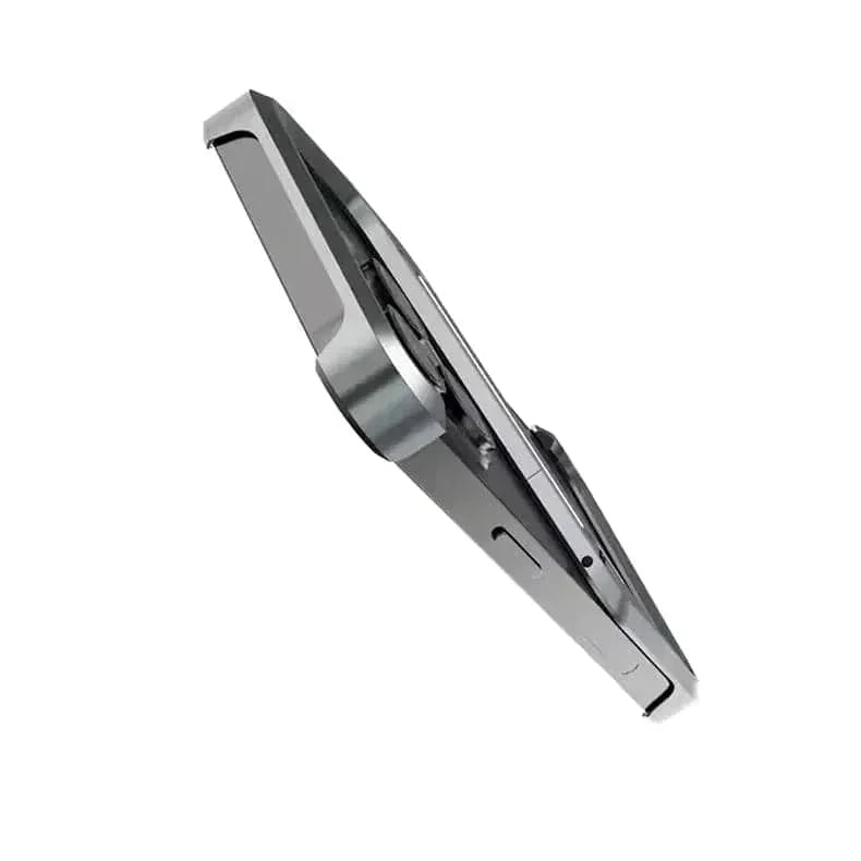 Built In Kickstand Aluminum Rimless Heat Dissipation Frame Case for iPhone 16 Pro Max