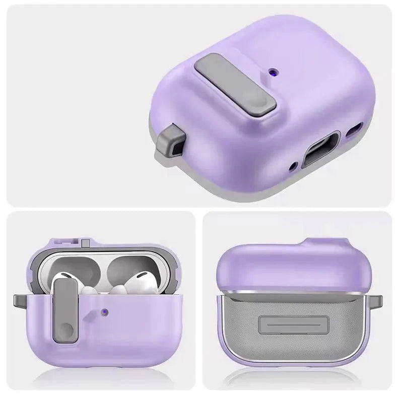 Bullet Design Case with Modern Lock for Apple Airpods