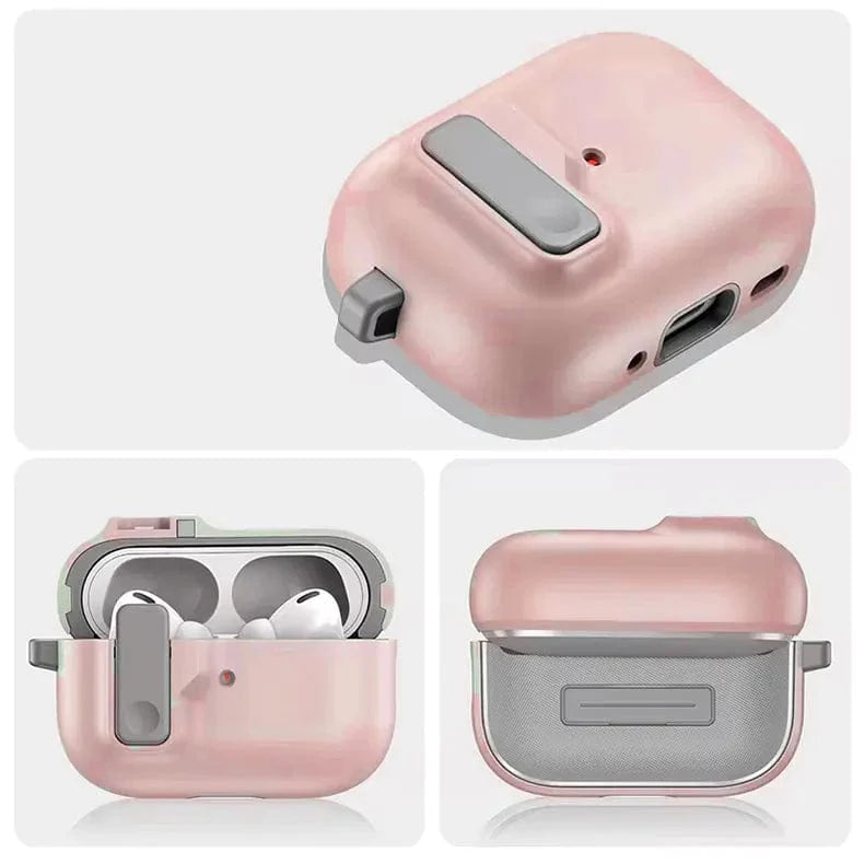 Bullet Design Case with Modern Lock for Apple Airpods