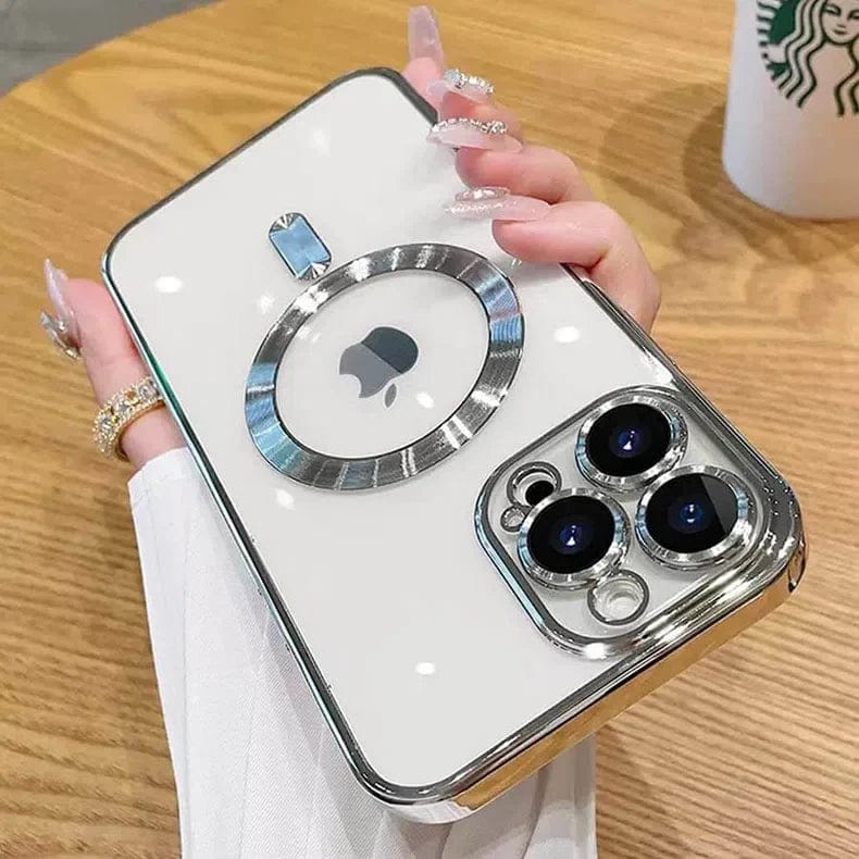 Camera Lens Protective Magnetic MagSafe Phone Back Case for Apple iPhone