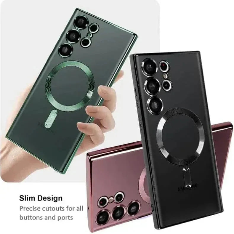 Camera Lens Protective Magnetic Magsafe Soft Case for Samsung S23 Plus