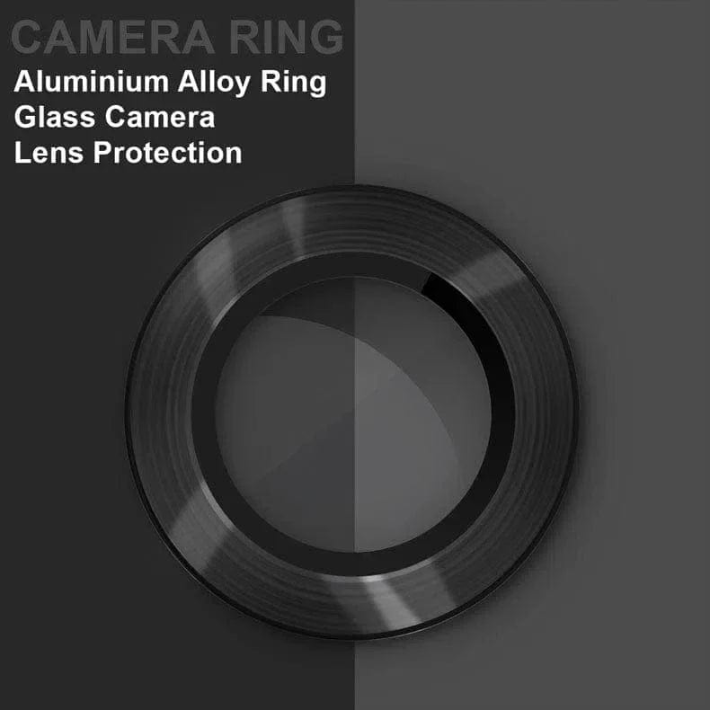 Camera Lens Protector Glass aluminum alloy frame Ring for iPhone 15 Series Phone Camera Accessories iPhone 15 Pro Max / Space Grey