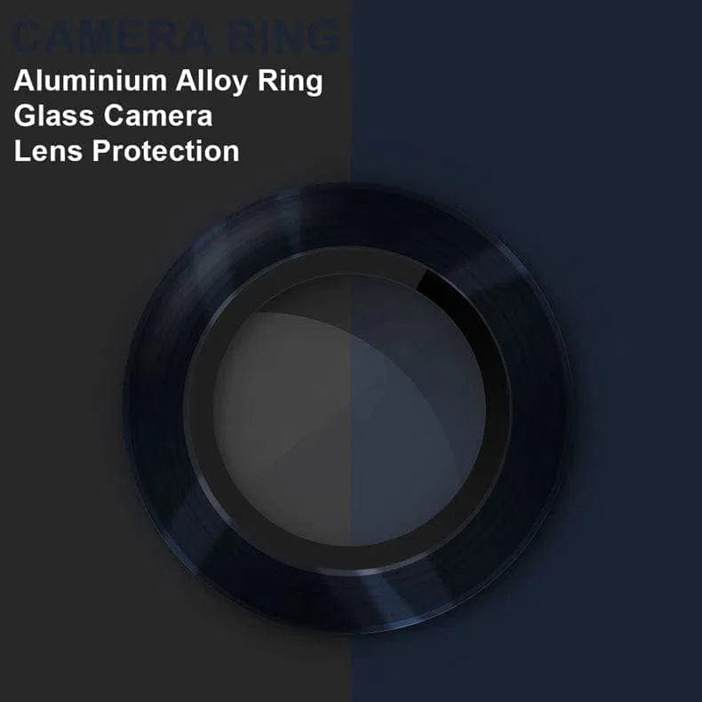 Camera Lens Protector Glass aluminum alloy frame Ring for iPhone 15 Series Phone Camera Accessories iPhone 15 Pro Max / Titanium Blue