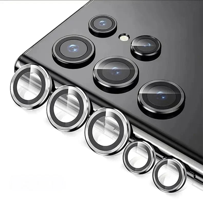 Camera Lens Protector Glass aluminum alloy frame Ring for Samsung Galaxy