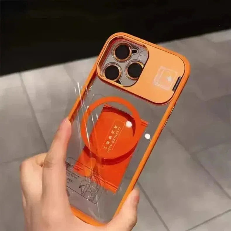 Camera Metal Kickstand Magsafe With Camera Lens Case for iPhone 15 Pro Max