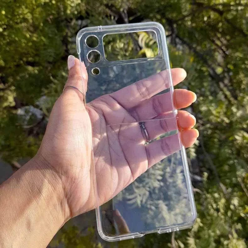 Camera Protective Crystal Clear Phone Back Case for Samsung Galaxy Z Flip