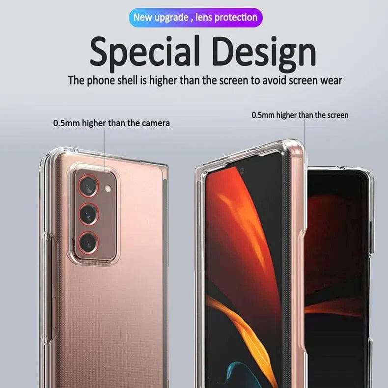 Camera Protective Crystal Clear Phone Back Case for Samsung Galaxy Z Fold