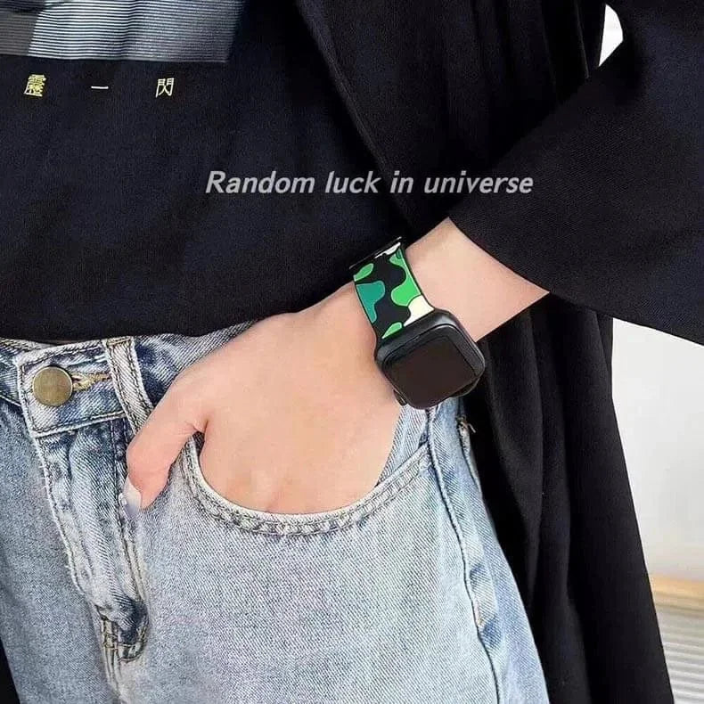 Camo Soft Silicone Band for Apple Watch 38 | 40 | 41 | 42mm S10