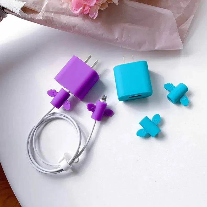 Candy Color Soft Silicone Cover for Apple Charger 18-20W