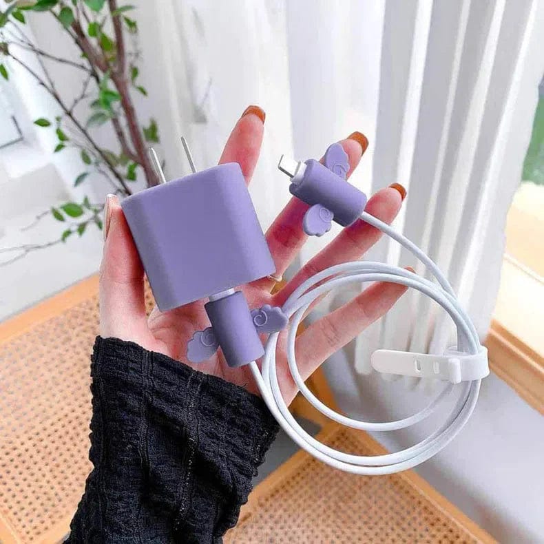 Candy Color Soft Silicone Cover for Apple Charger 18-20W