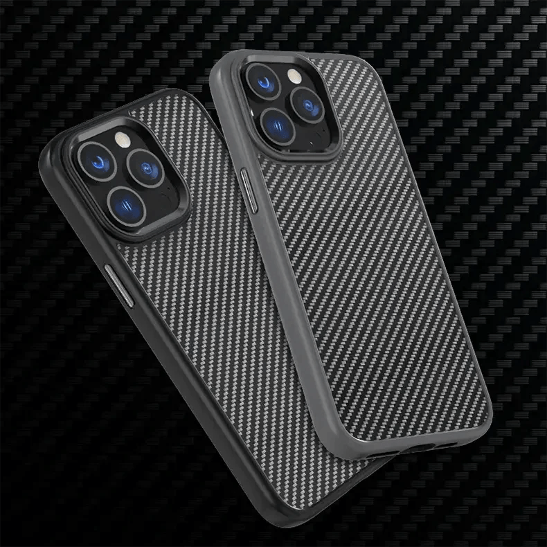 Carbon Fiber MagSafe TPU Bumper Case for iPhone 16 Pro Max Back Cases