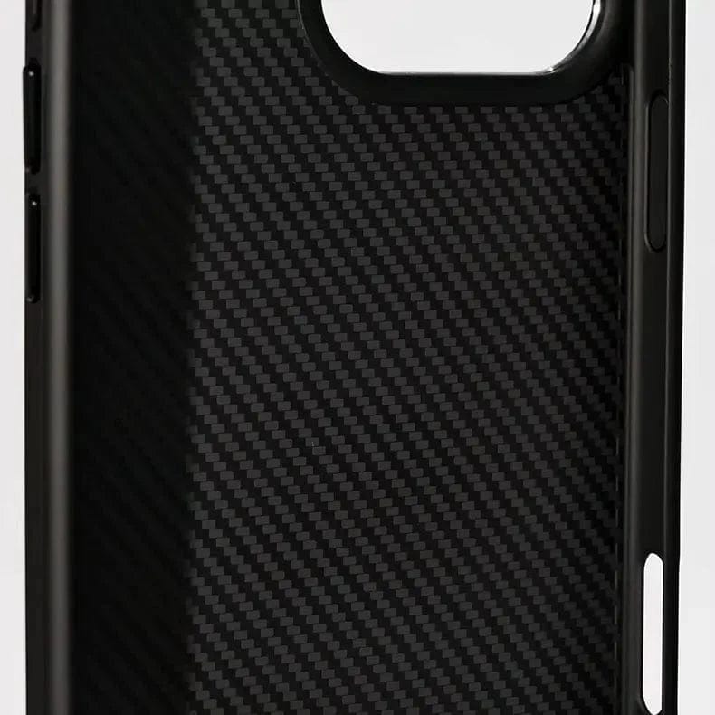 Carbon Fiber MagSafe PC Back and TPU Bumper Case for iPhone Back Cases