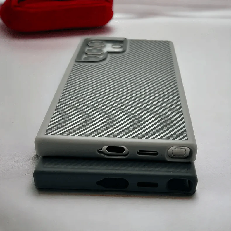 Carbon Fiber MagSafe PC Back and TPU Bumper Case for Samsung Galaxy