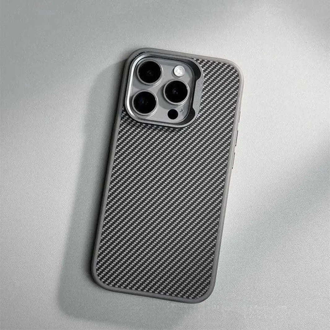 Carbon Fiber Magsafe PC Back and TPU Frame Case for iPhone 16