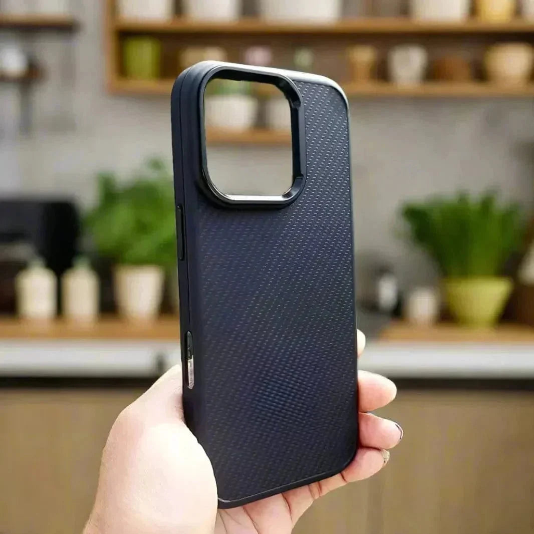 Carbon Fiber Magsafe PC Back and TPU Frame Case for iPhone 16