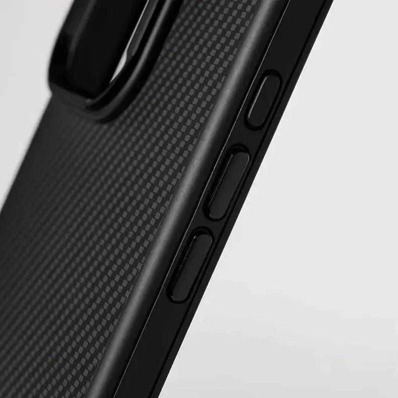 Carbon Fiber MagSafe PC Back and TPU Bumper Case for Apple iPhone