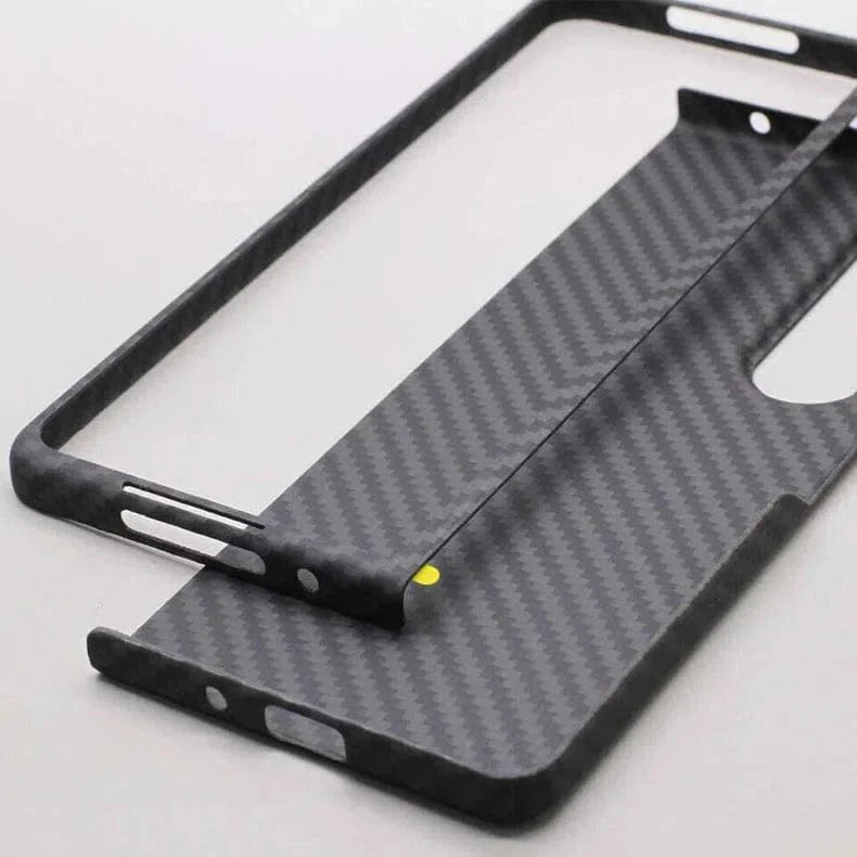 Carbon Fiber Texture Hard Phone Back Case for Samsung Galaxy Z Fold