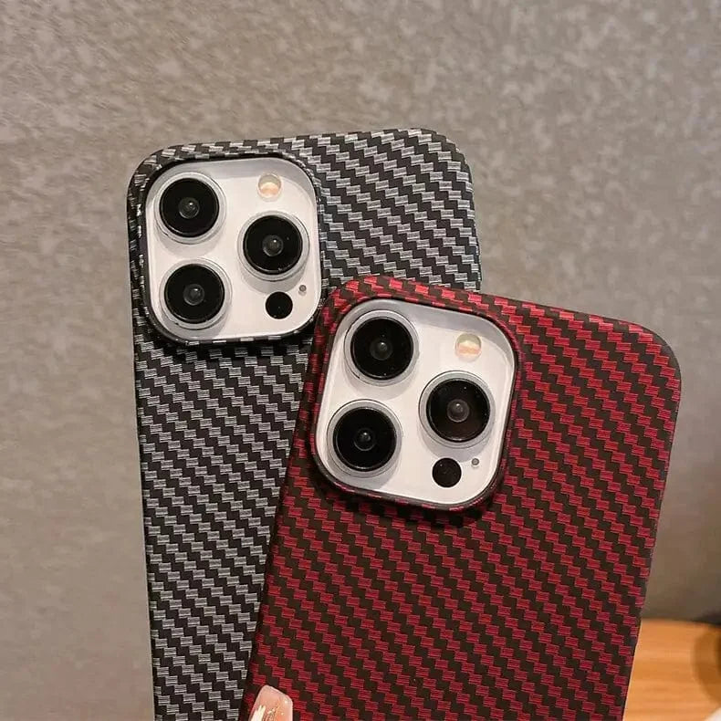 Carbon Fiber Texture Hard Slim Case for iPhone 11 Pro